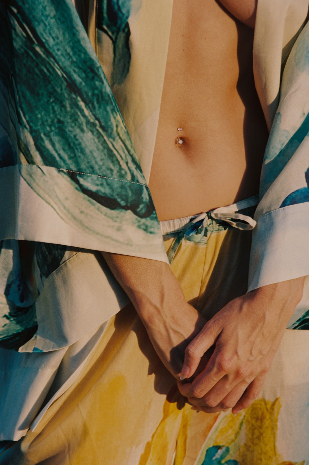 HUMMINGBIRD SKY COTTON KIMONO