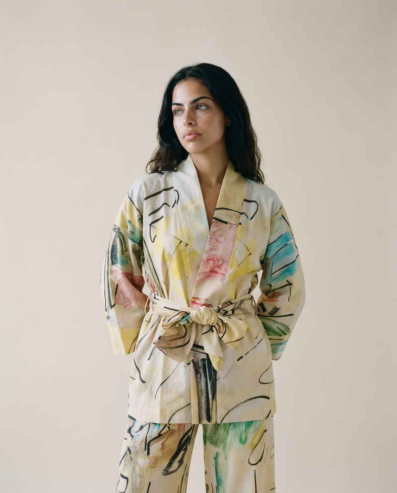 CAFE IN AUSTRIA KIMONO