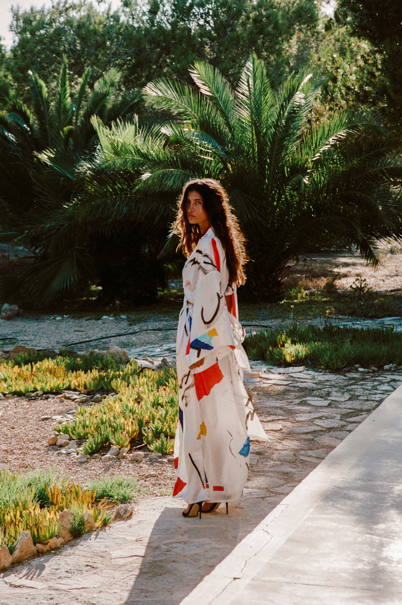 IBIZA VISTA SILK KIMONO