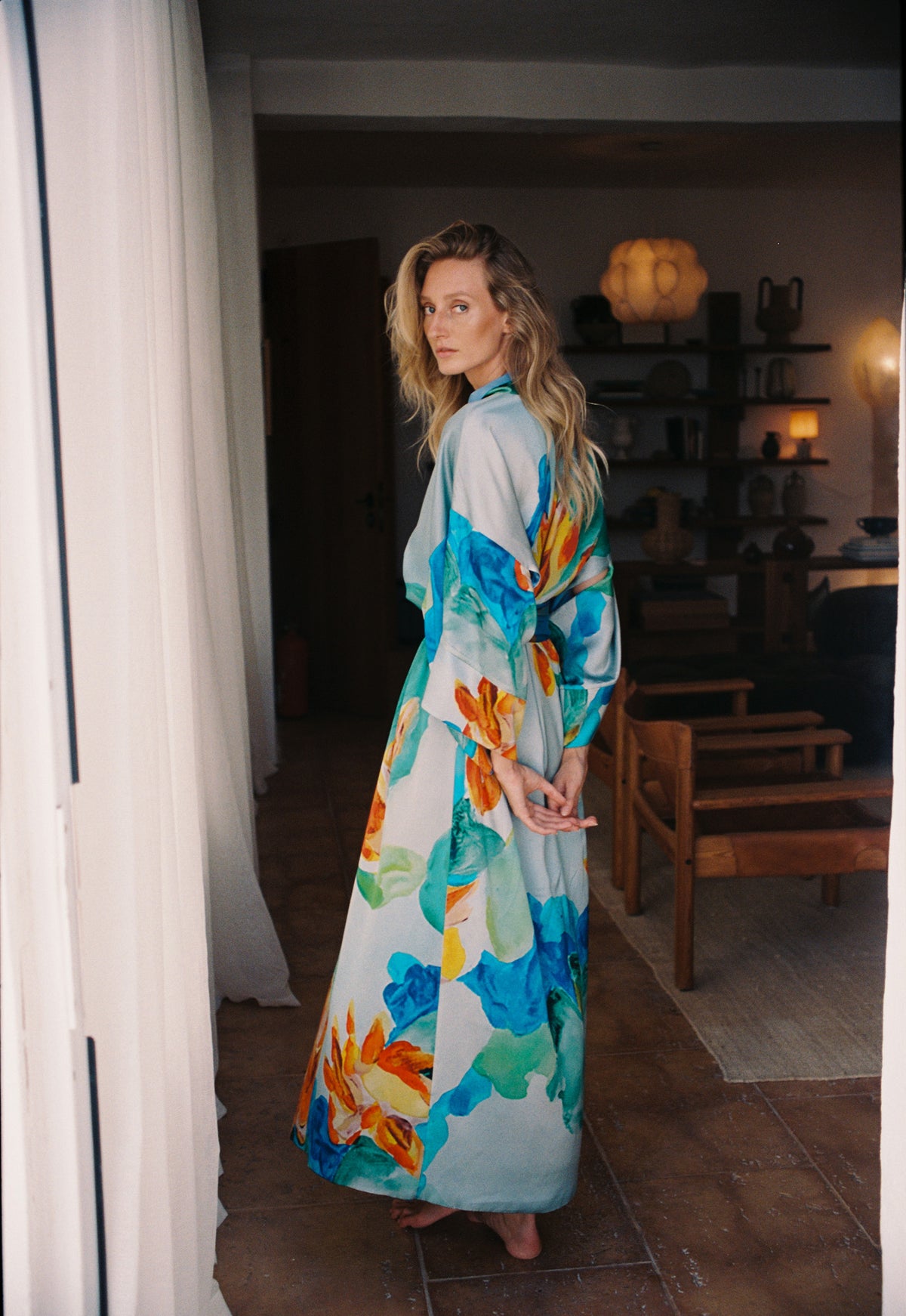 LILLIES SILK KIMONO