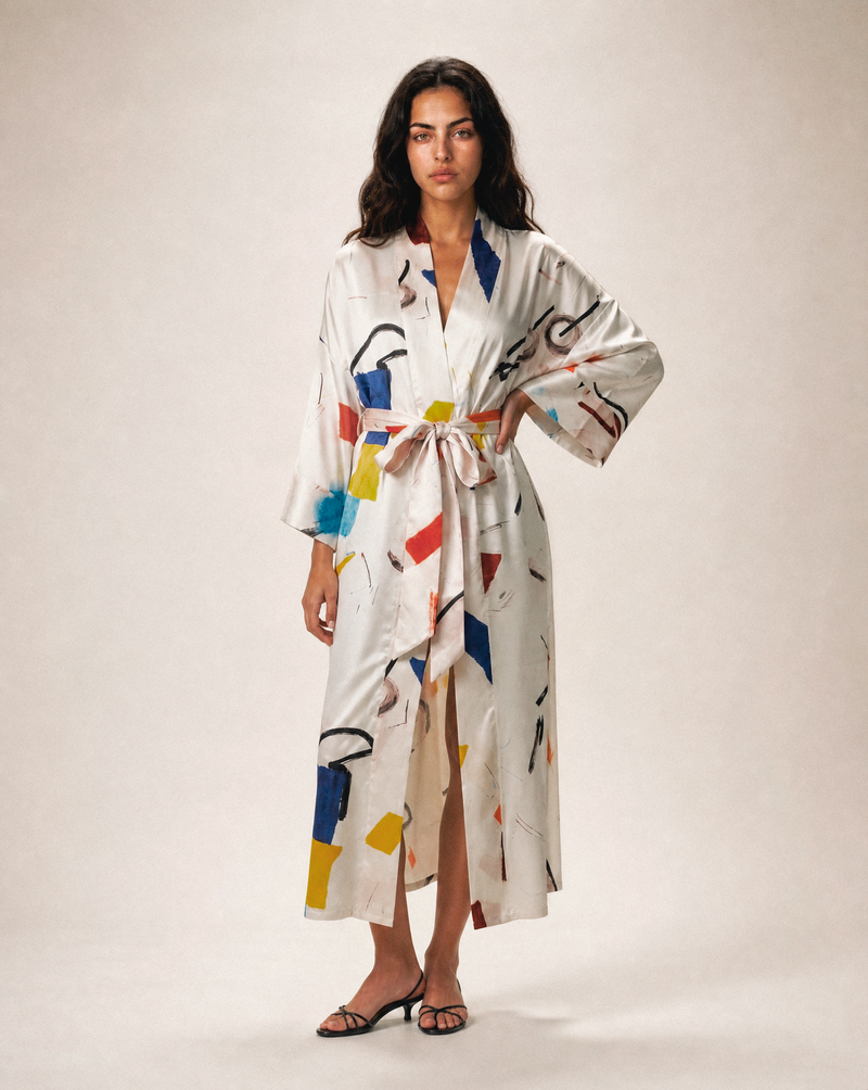 IBIZA VISTA SILK KIMONO